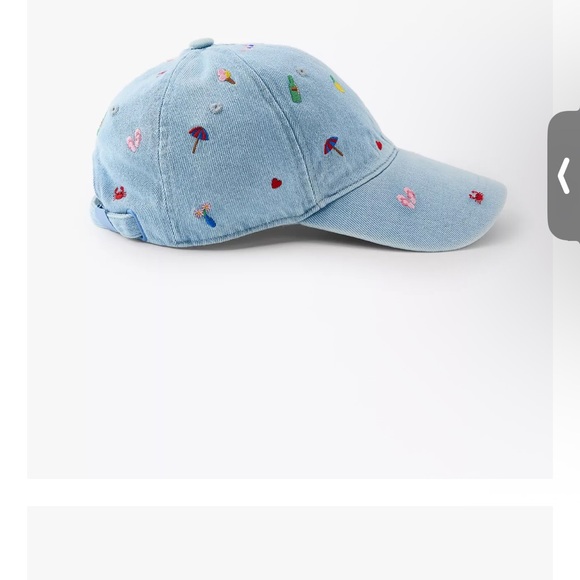 Zara Sky Blue Denim Hat - Picture 2 of 7